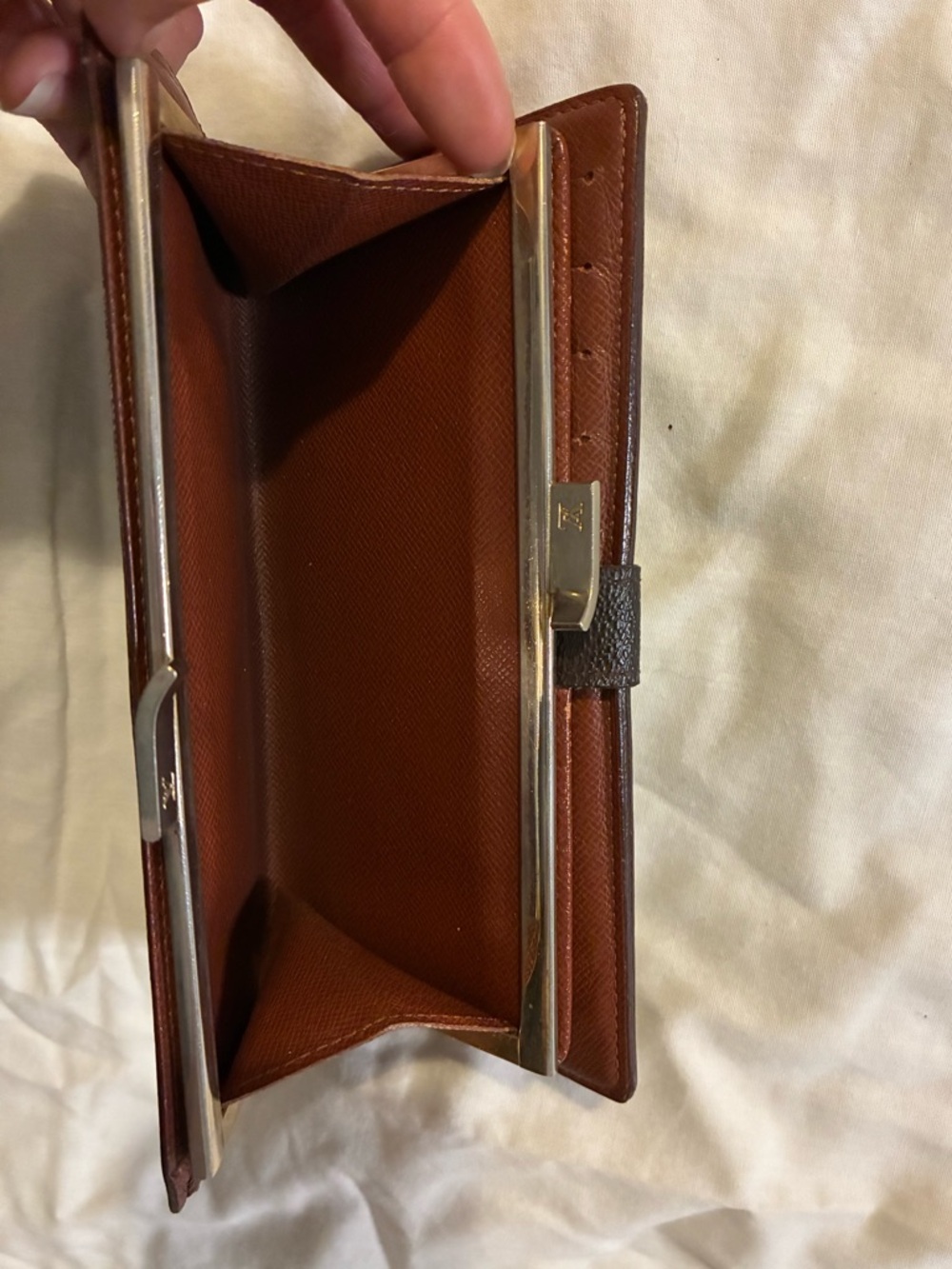 RARE Louis Vuitton Monogram Kisslock Long Wallet - Picture 7 of 9